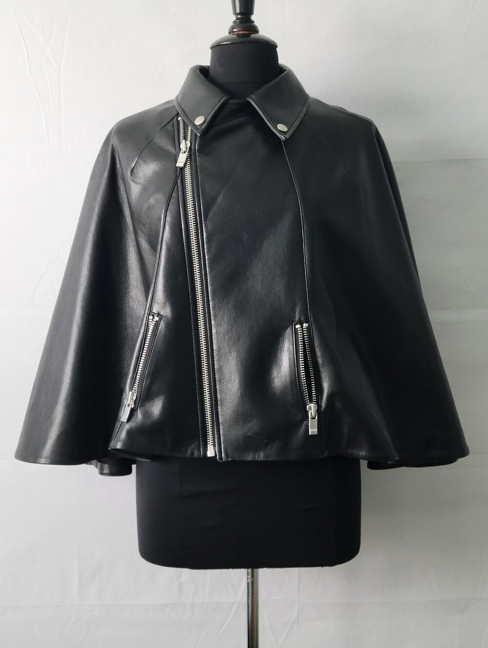 AS by DF Faith Leather Moto Cape